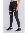 JEANS GIANNI KAVANAGH TIRO ALTO DESTROYED
