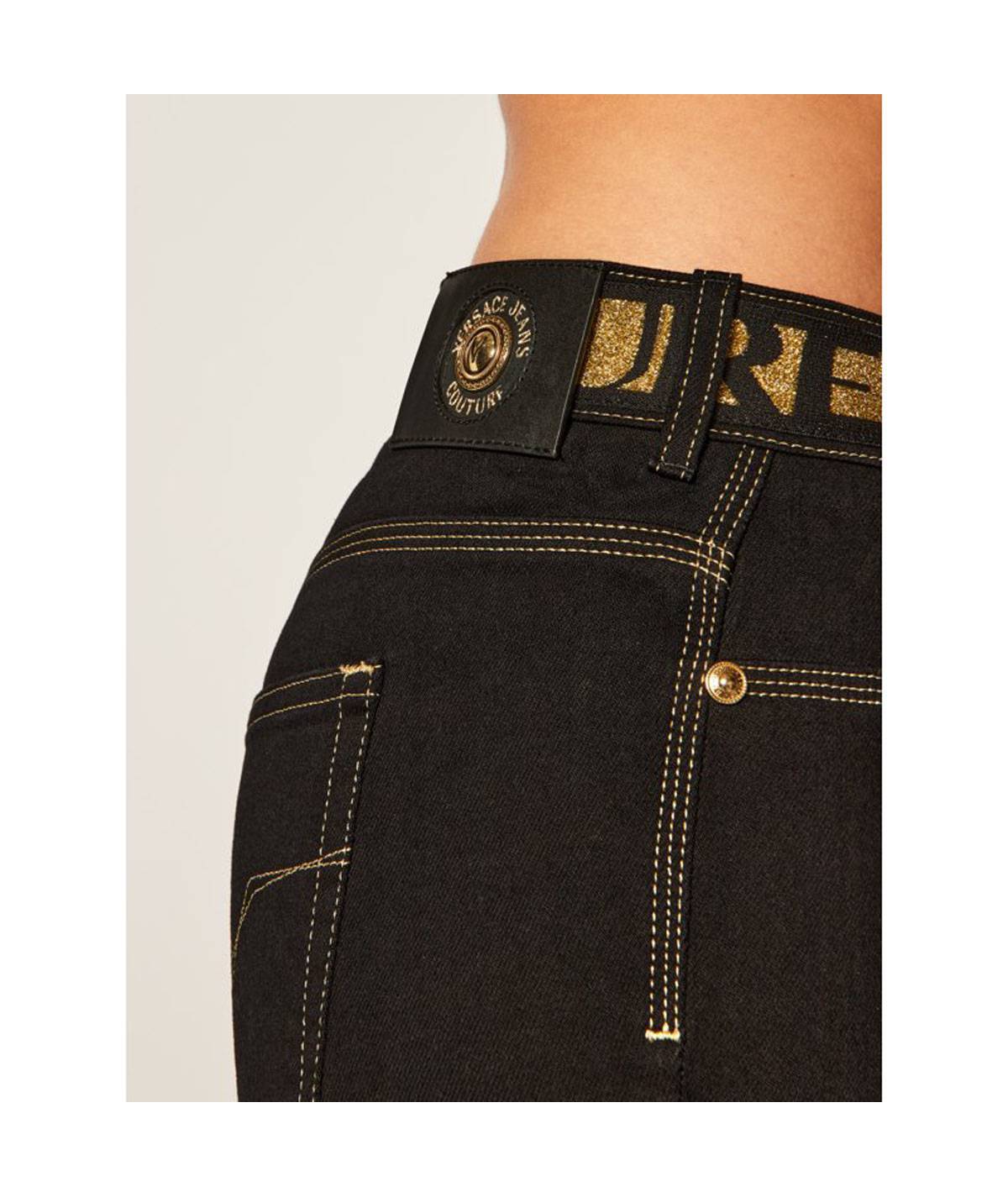 JEANS VERSACE LOGO CINTURA