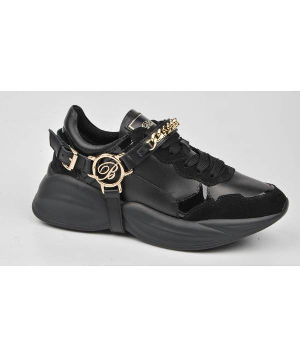 DEPORTIVAS BLUMARINE PIEL LOGO