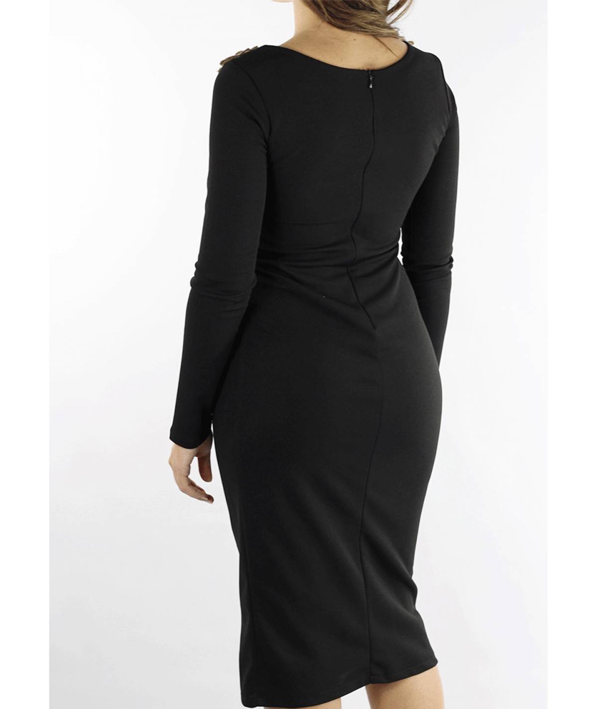 VESTIDO MIDI FLECOS FLOR MB