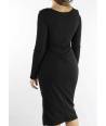 VESTIDO MIDI FLECOS FLOR MB