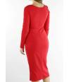 VESTIDO MIDI FLECOS FLOR MB