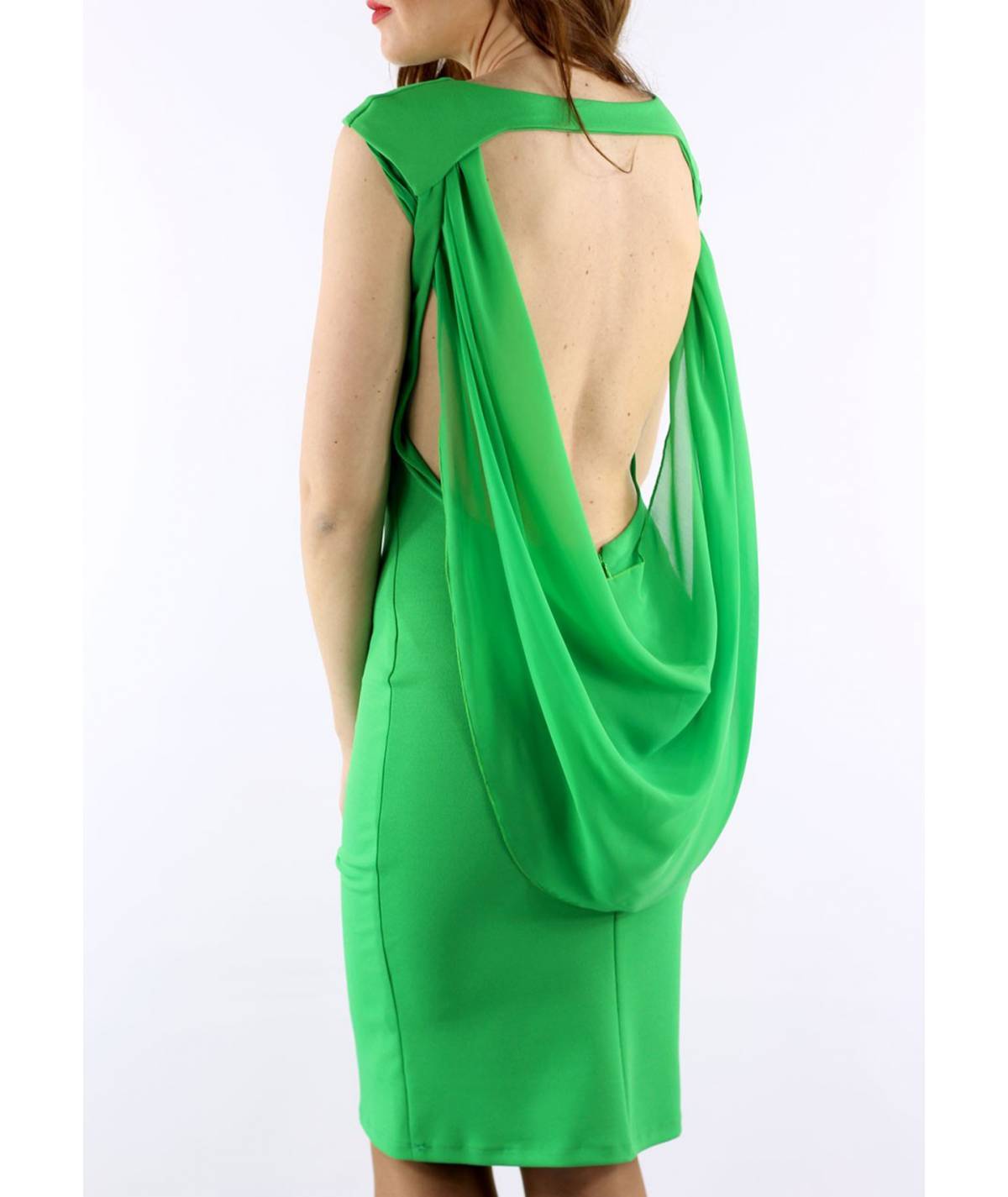 VESTIDO GASA ESPALDA MB