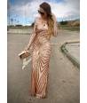 VESTIDO LARGO LENTEJUELAS KARD
