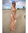 VESTIDO LARGO LENTEJUELAS KARD