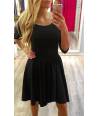 VESTIDO LAZO ESPALDA MANGA