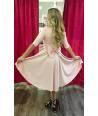 VESTIDO LAZO ESPALDA MANGA