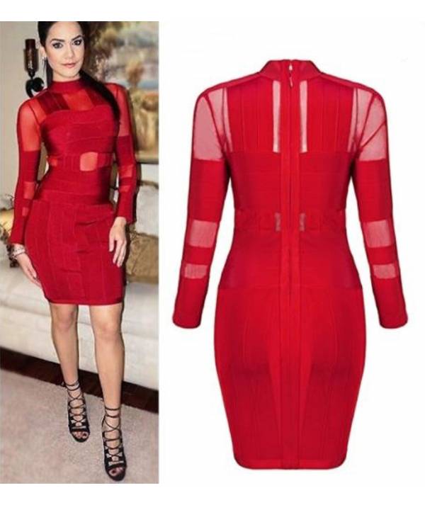 VESTIDO ELASTICO TRANSPARENCIA