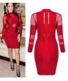 VESTIDO ELASTICO TRANSPARENCIA