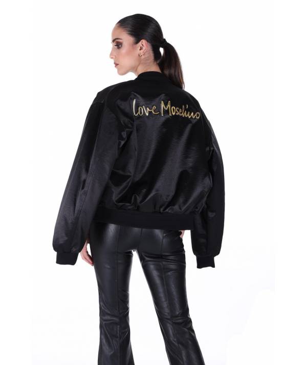 BOMBER MOSCHINO FIRMA METAL