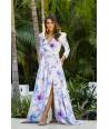 VESTIDO MB LARGO VUELO ESTAMPADO
