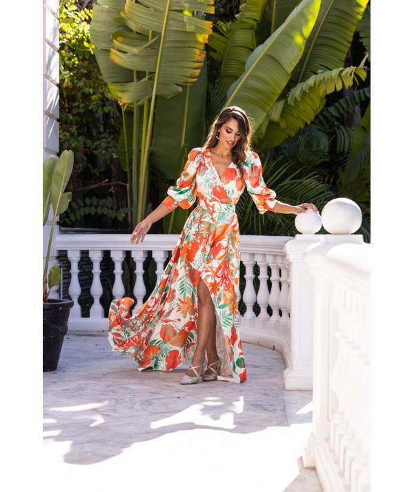 VESTIDO MB LARGO RASO ABERTURA