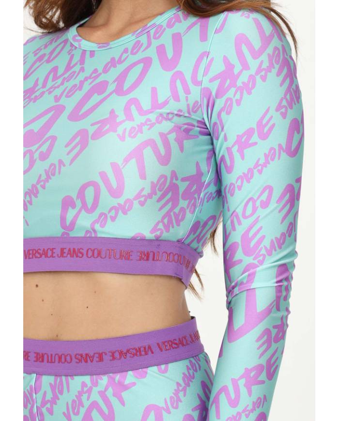 TOP VERSACE COUTURE LOGO BRUSH M.L