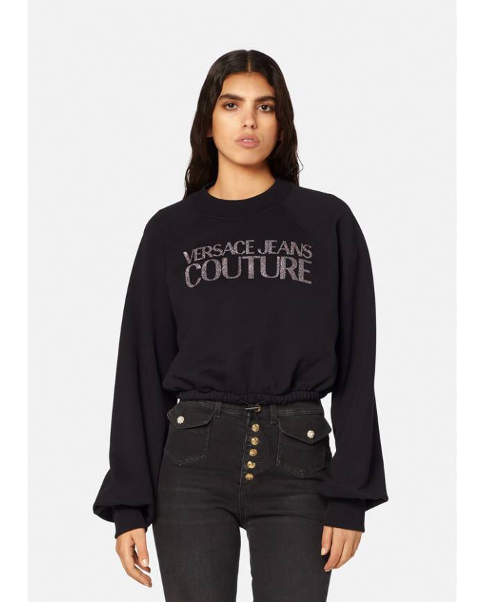 SUDADERA VERSACE COUTURE LOGO GLITTER