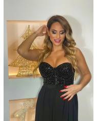 VESTIDO LARGO CORSET LENTEJUEL