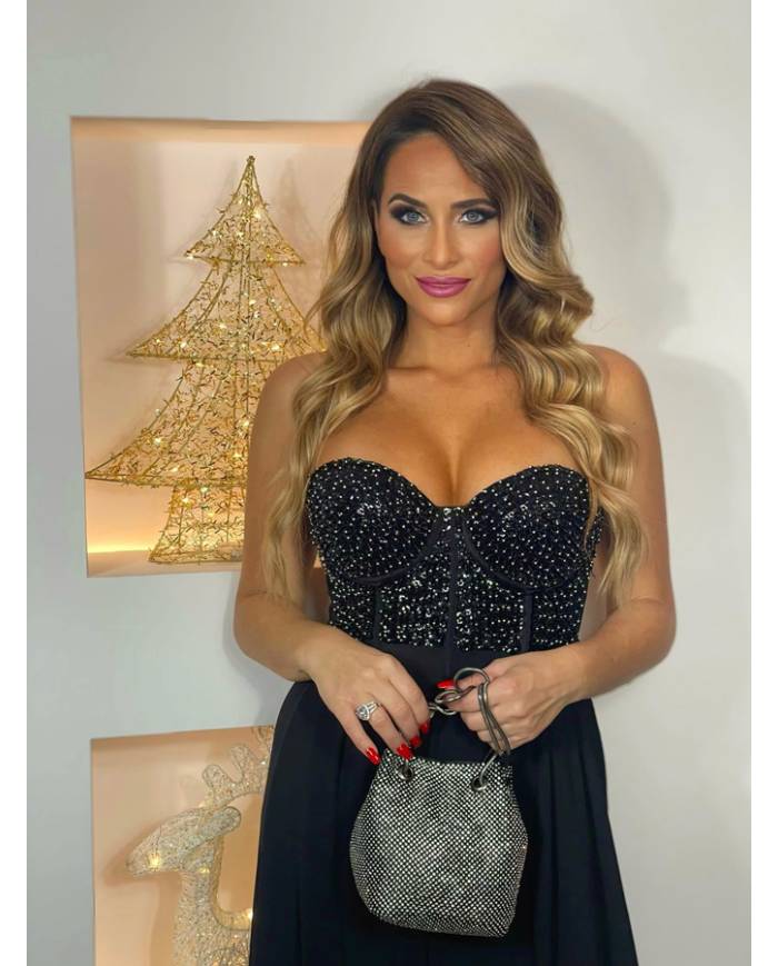 VESTIDO LARGO CORSET LENTEJUEL