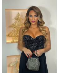 VESTIDO LARGO CORSET LENTEJUEL