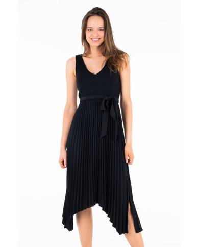 VESTIDO GUESS ERYNN PLISADO