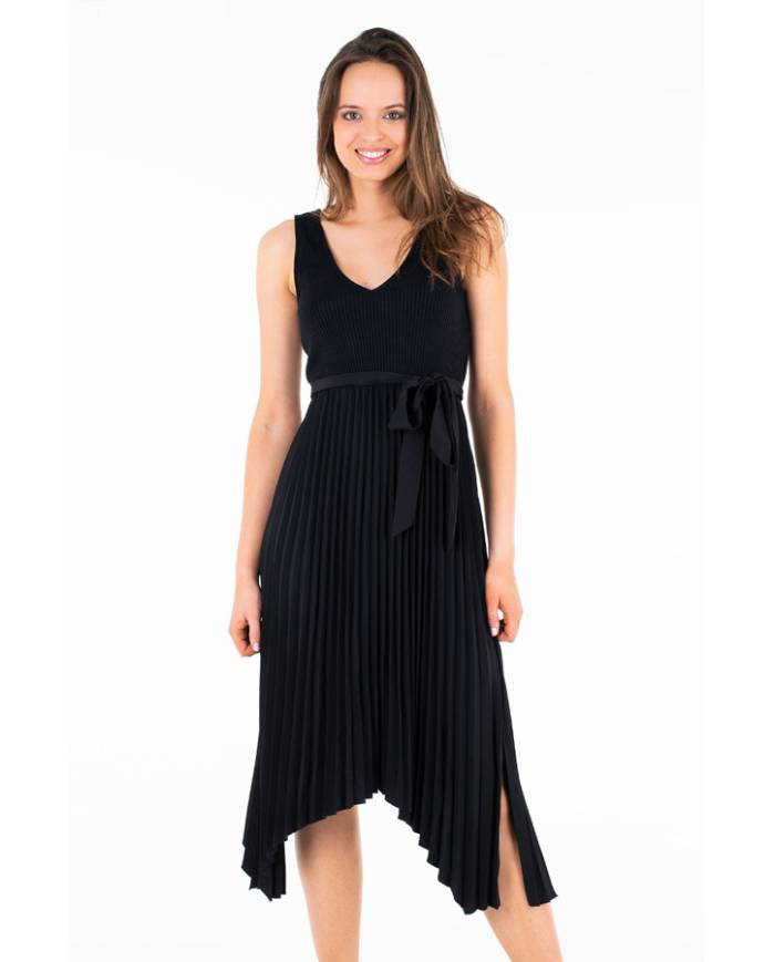 VESTIDO GUESS ERYNN PLISADO