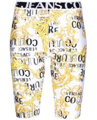 BIKER VERSACE COUTURE LOGO PRINT