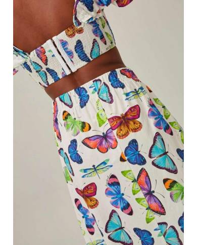 TOP+FALDA LANCA PERFUME BUTTERFLY