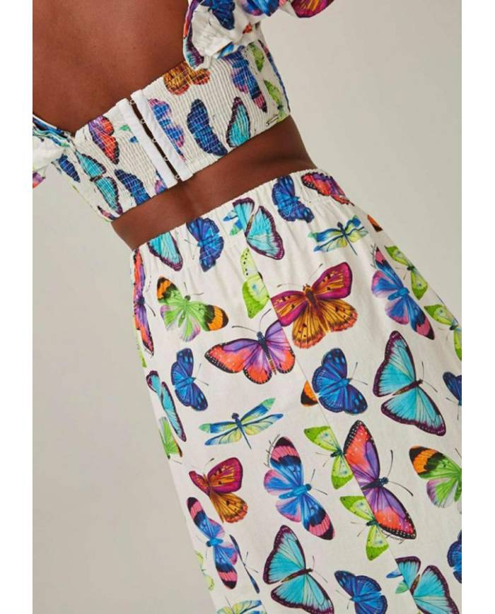 TOP+FALDA LANCA PERFUME BUTTERFLY