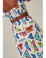 TOP+FALDA LANCA PERFUME BUTTERFLY