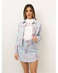 FALDA VERSACE COUTURE INDIGO