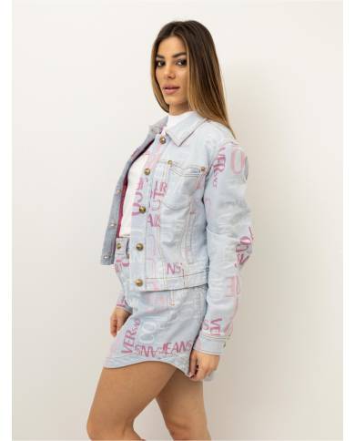 FALDA VERSACE COUTURE INDIGO