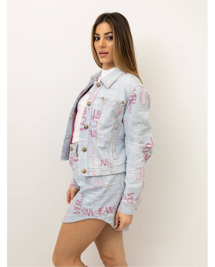 FALDA VERSACE COUTURE INDIGO