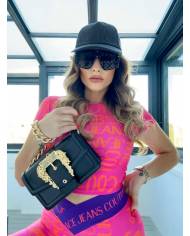 TOP VERSACE COUTURE PRINT LOGO DOODLE