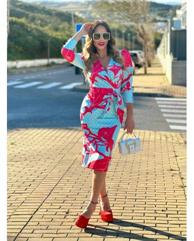 VESTIDO MB MIDI NUDO FALDA