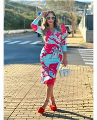 VESTIDO MB MIDI NUDO FALDA