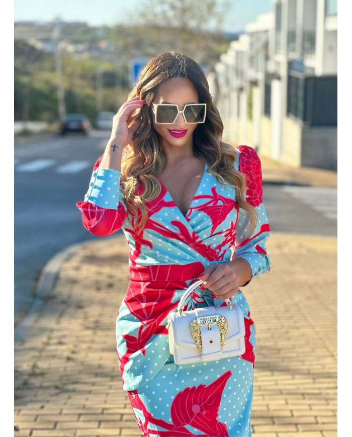 VESTIDO MB MIDI NUDO FALDA