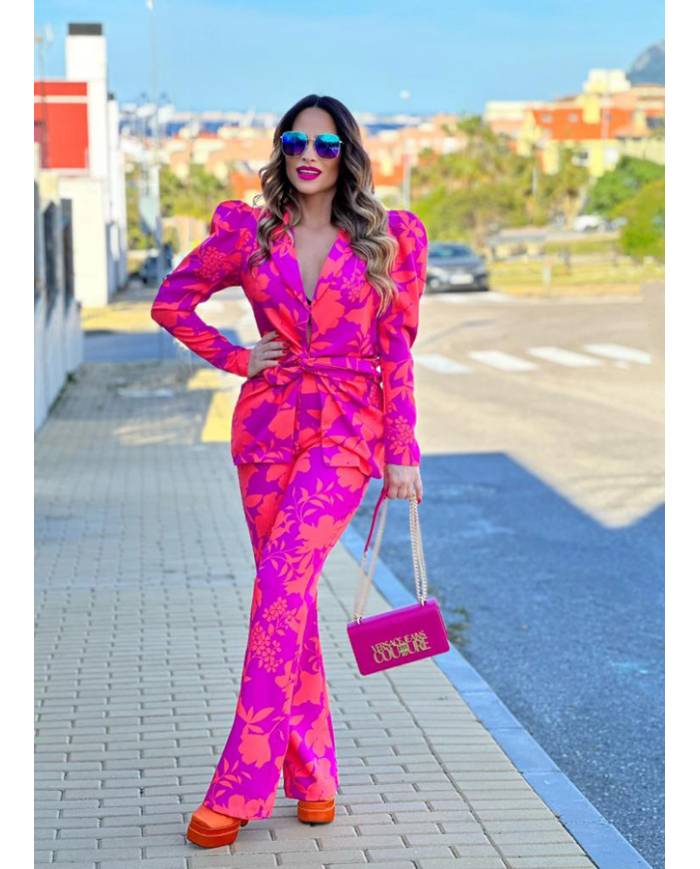 TRAJE BLAZER MB TULIPAN ESTAMPADO