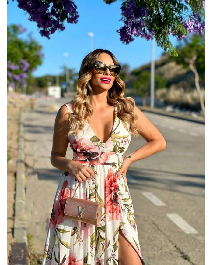 VESTIDO MB TIRANTE GASA ESTAMPADO