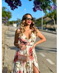 VESTIDO MB TIRANTE GASA ESTAMPADO