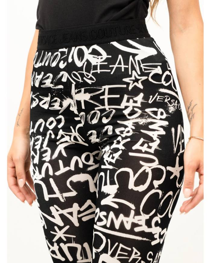 Legging Versace couture graffiti