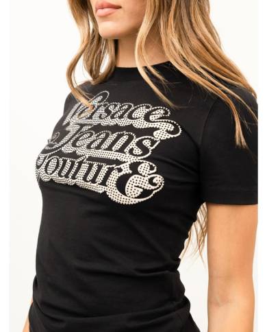 Camiseta Versace logo spen crystal