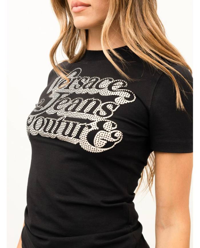 Camiseta Versace logo spen crystal