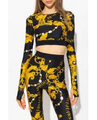 Top Versace couture print chain