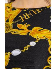 Top Versace couture print chain