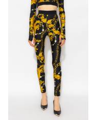 Legging Versace couture print chain