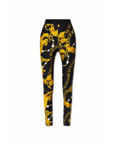 Legging Versace couture print chain