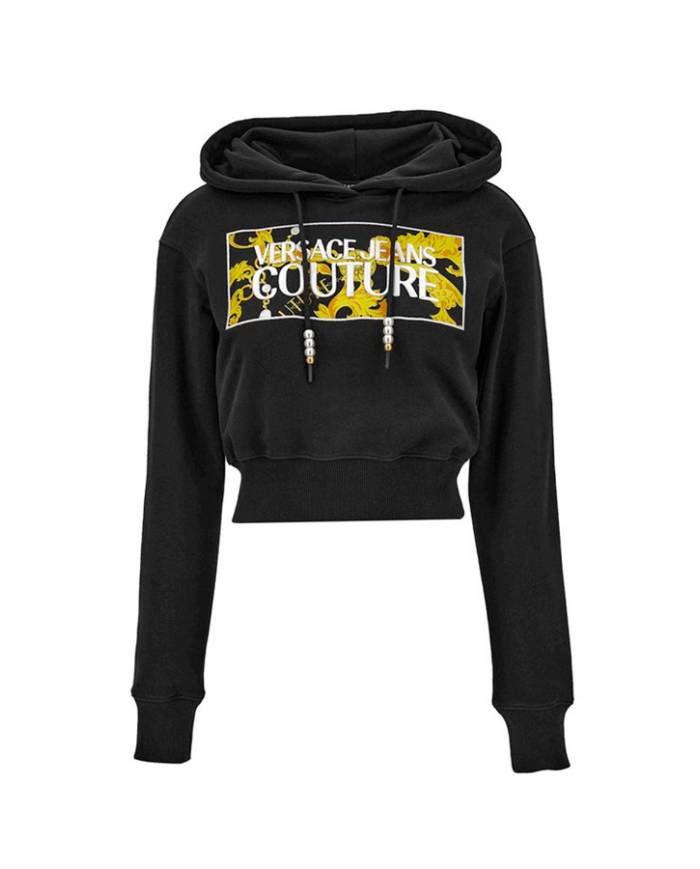Sudadera Versace couture logo sq pearls