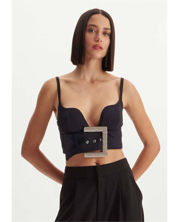Top+falda Lanca Perfume maxi fivela