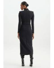 Vestido Lanca Perfume midi com cinto