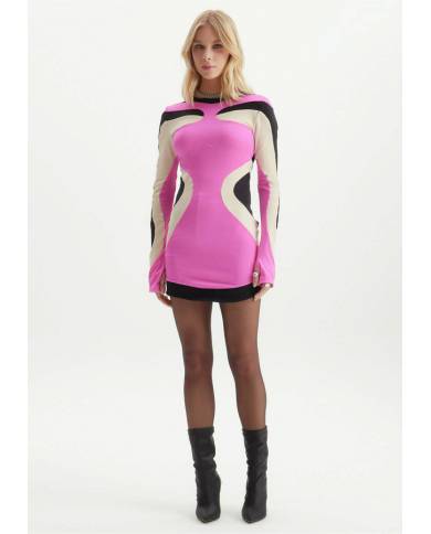 Vestido Lanca Perfume recortes