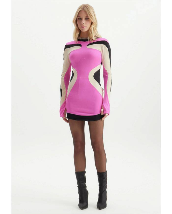 Vestido Lanca Perfume recortes