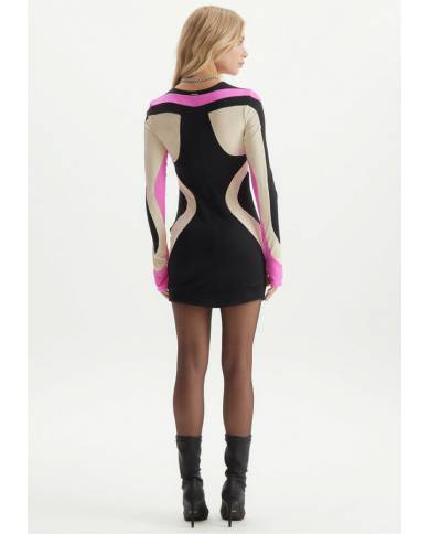 Vestido Lanca Perfume recortes